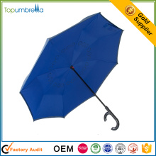 горячая распродажа Ветрозащитный удобный двойной слой перевернутый обратный зонт